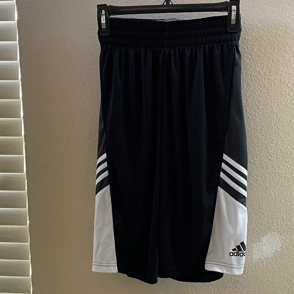 Adidas Black and White Basketball Shorts